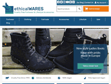 Tablet Screenshot of ethicalwares.com